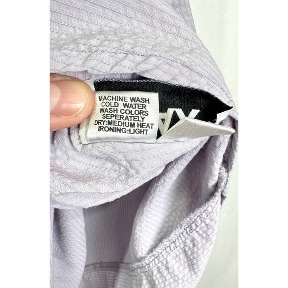 FLAX Maxi Dress Womens 2G (22-24) Purple Sleeveless V-neck Textured Relaxed - Picture 6 of 10